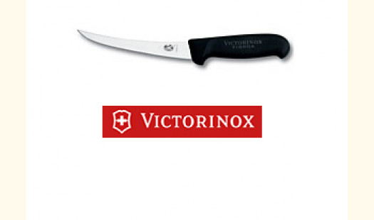 5" Boning Knife Black with Narrow Flexible Blade 